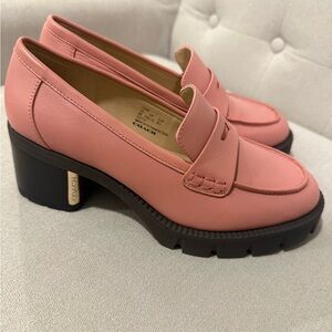Coach Candy Pink Women's Cora Leather Loafer
